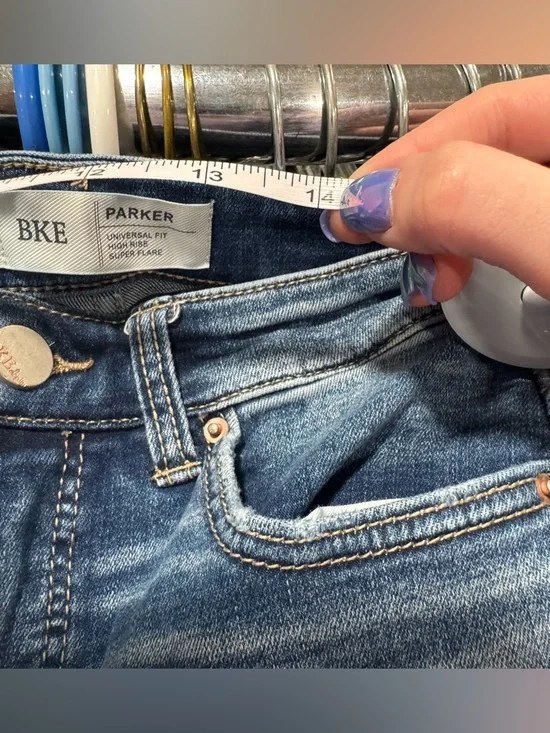 BKE Parker Super Flare High Rise Jean 27x 31 1/2 - Picture 13 of 13